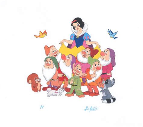 Disney Snow White The Seven Dwarfs Printer S Proof Print Signed By