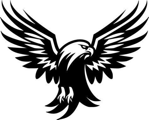 Eagle, Black and White illustration 43278102 Vector Art at Vecteezy