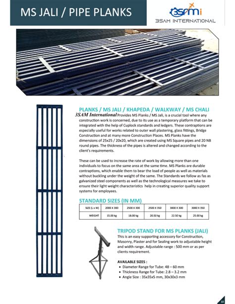 Blue Steel Square Jali Ms For Scaffolding Pipe Plank At Rs Kg In