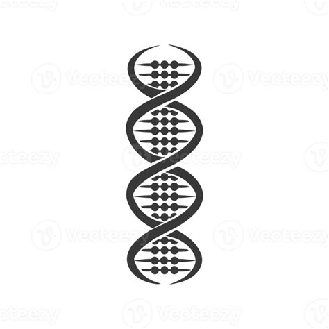 Ai Generated Silhouette Gene Dna Symbol Black Color Only 40720227 Png