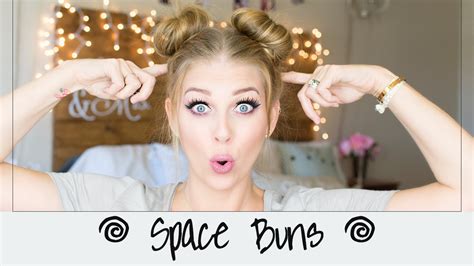 Space Buns Hair Tutorial Melida Veal