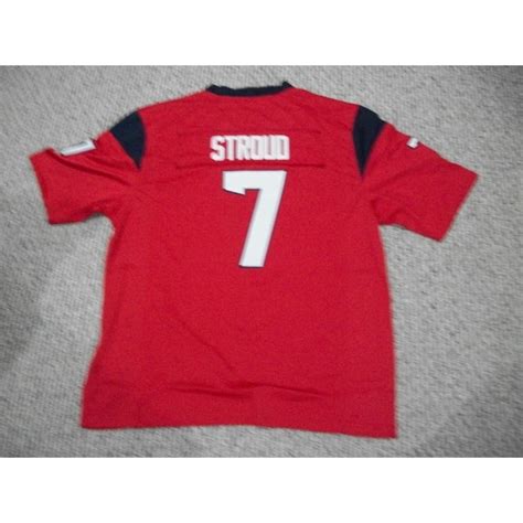 Unsigned C.J. Stroud Jersey #7 Houston Custom Stitched Red Football No ...