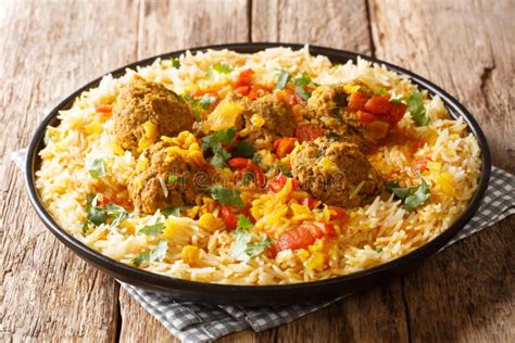 Kofta Challow Is A Traditional Afghan Dish Consisting Of Meatballs And