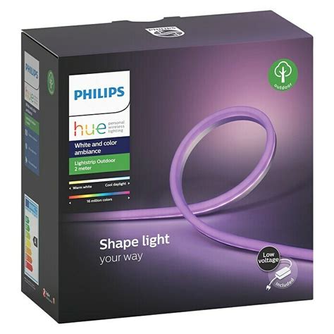 Philips Hue Tira LED Outdoor Largo 2 M Color De Luz RGBW 19 W 780