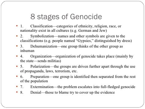 The 8 Stages Of Genocide - Politics - Nigeria