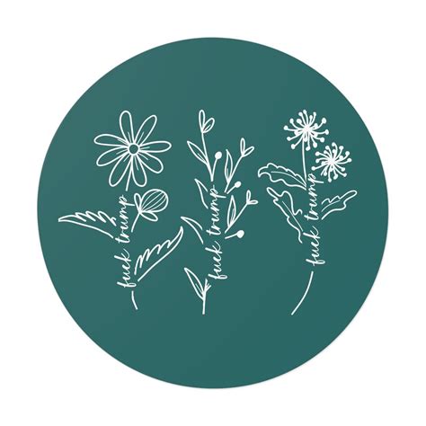 Subtle Fuck Trump Sticker FDT Anti Trump Anti Maga Laptop Decal FDT Merch Gift Feminist