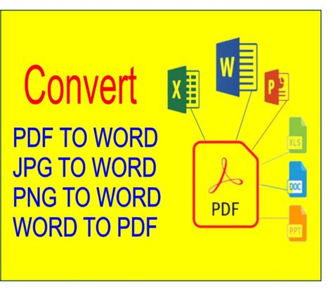 Convert pdf to word, excel etc by Perfect26 | Fiverr 