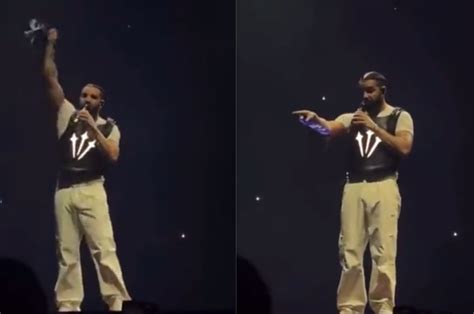 Drake Catches Book Thrown At Him On Stage Complex