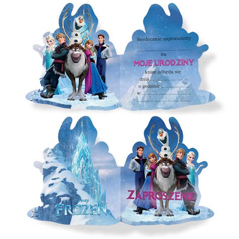 Zaproszenie Na Urodziny Frozen