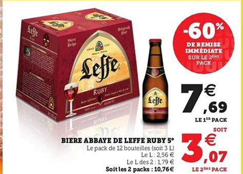 Promo Bière Abbaye De Leffe Ruby 5 chez U Express iCatalogue fr