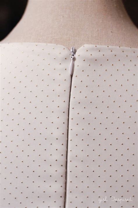 How To Install An Invisible Zipper In A Lined Dress Girl Inspired