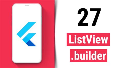 Listviewbuilder Flutter Tutorial For Beginners Youtube