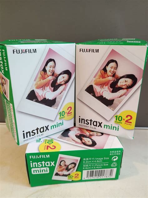 Фотобумага картриджи Fujifilm instax mini Япония (20снимков)до 06.2025 ...