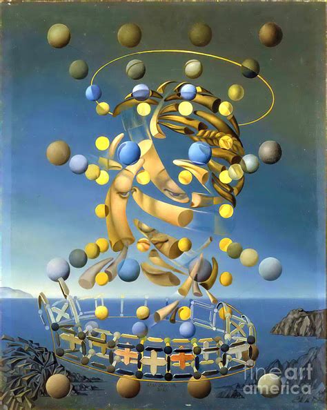 Salvador Dali The Maximum Speed Of Raphael S Madonna 1954 Painting