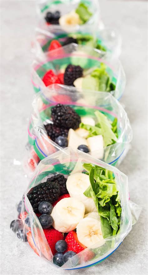 Banana Berry Smoothie Meal Prep Recipe