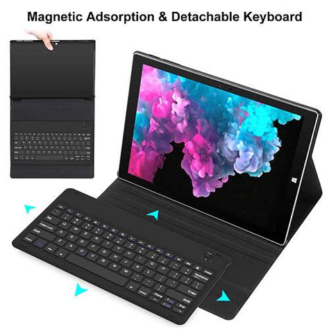 Купить CHESONA Microsoft Surface Pro 7 Чехол с клавиатурой для ...