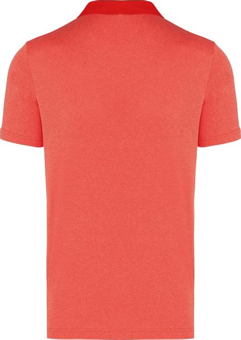 SportPolo Heren 4XL Proact Kraag Met Knopen Korte Mouw Coral Heather