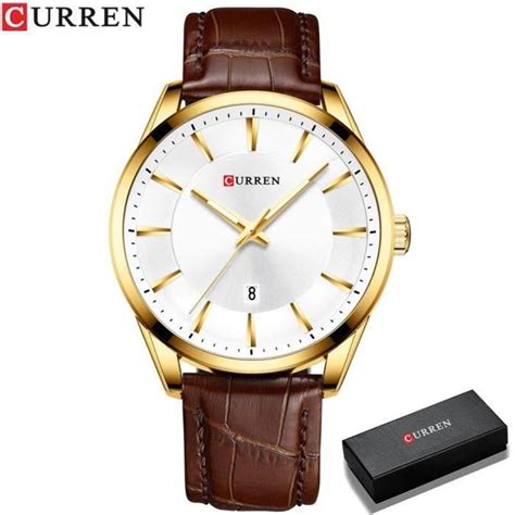 MONTRE BRACELET CURREN Montre Bracelet En Cuir Pour Homme Montre De