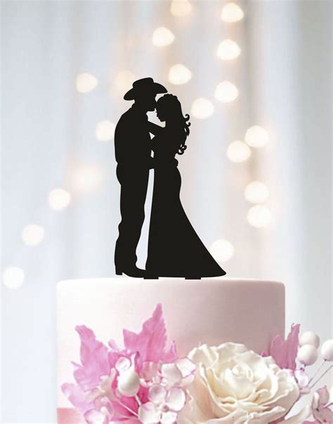 Cowboy Wedding Cake Topper Country Wedding Cake Topper Western