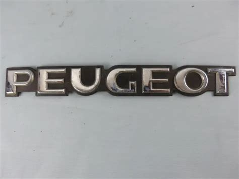 Peugeot Ancien Insigne Embl Me Logo Sigle Monogramme Badge Carrosserie