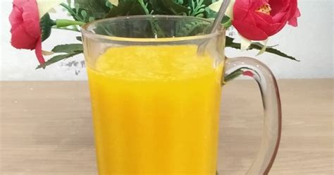 Resep Jus Mangga Mix Jeruk Tanpa Pemanis Oleh Yelvi Levani Cookpad