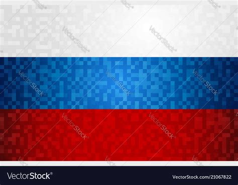 Russian Flag Pixel Art