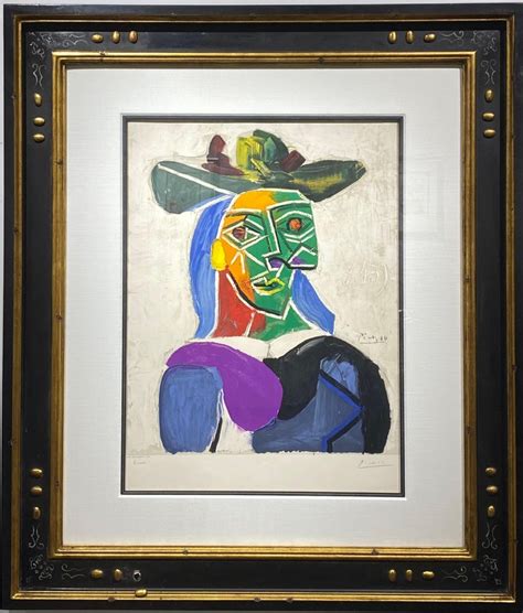 Pablo Picasso Pablo Picasso Tête De Femme Au Chapeau For Sale At