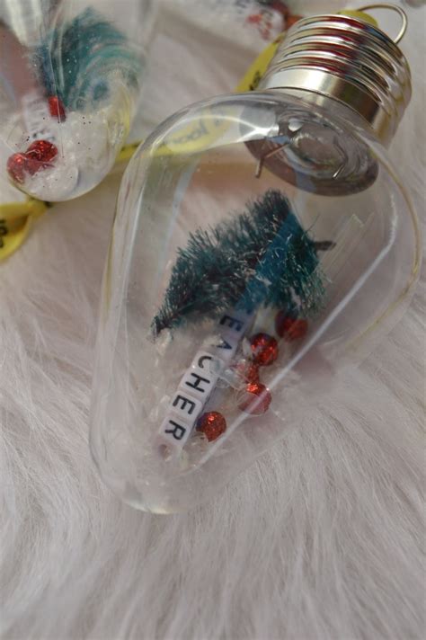 Teacher Ornaments Light Bulb Ornament Approximately 4 Etsy