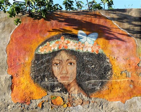 Colorful Street Art Graffiti Mural of African Black Woman Editorial ...