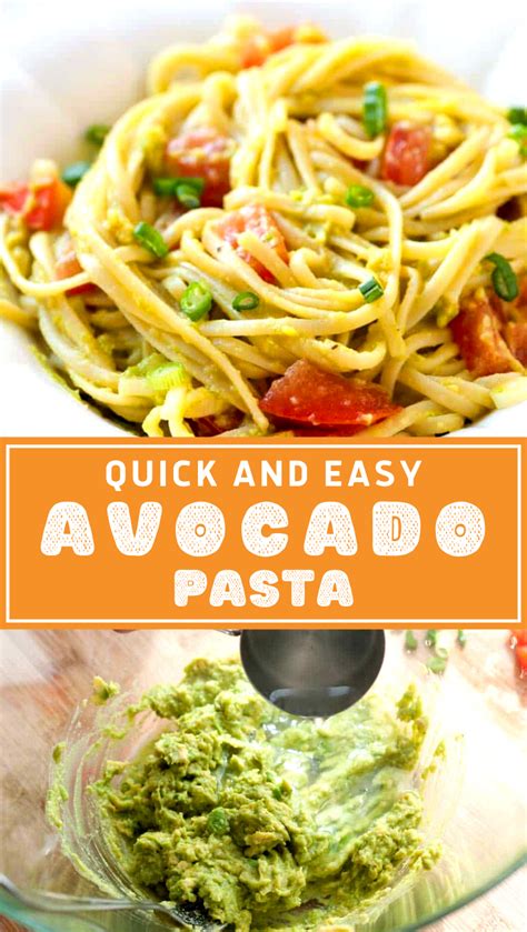 Quick And Easy Avocado Pasta