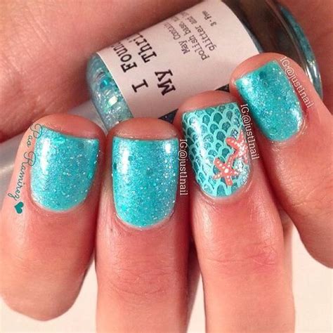 50 Best Mermaid Nail Arts To Express Your Personality The Cuddl Aqua Nails Beach Nails