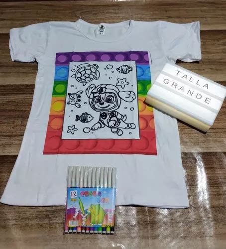 Comprar Playeras Para Colorear Incluye Plumones