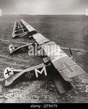 German Fokker D Vii Fighter Planes Ww Stock Photo Alamy