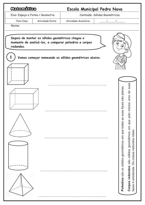 Sólidos Geométricos 2 Ano BRAINCP