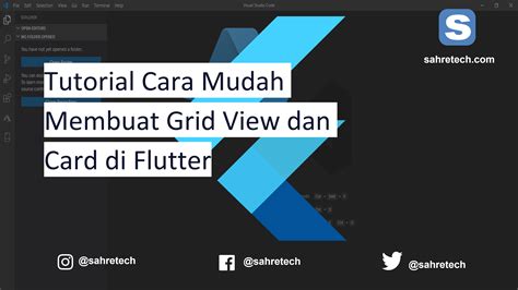 Tutorial Cara Mudah Membuat Grid View Dan Card Di Flutter Sahretech