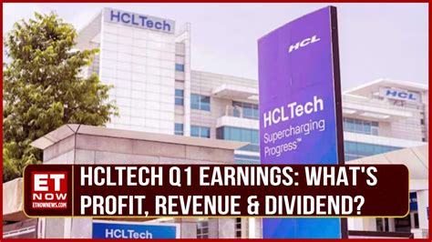 Hcl Tech Q1 Earnings Profit Beats Estimates In Line Revenue Dividend