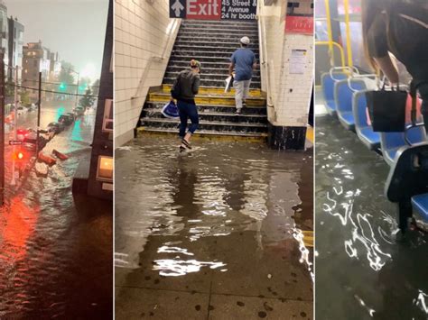 Nueva York Bajo El Agua Declaran Estado De Emergencia