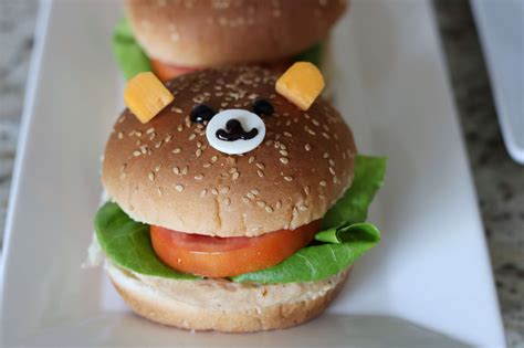 Cute Bear Burgers For Kids Making Dinner Fun With Homestyle Turkey