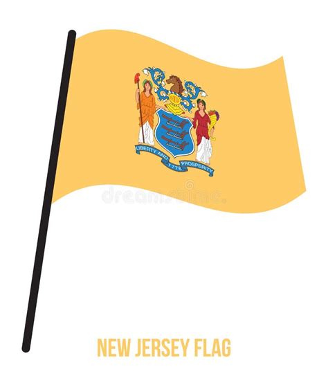 New Jersey Waving Flag Stock Illustrations 401 New Jersey Waving Flag