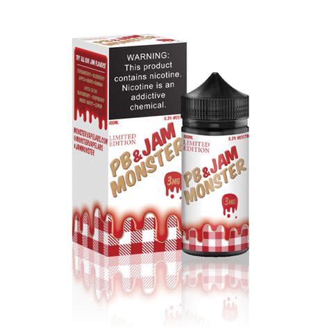 Jam Monster Pb And Jam Monster Strawberry 100ml Blackout Vapors