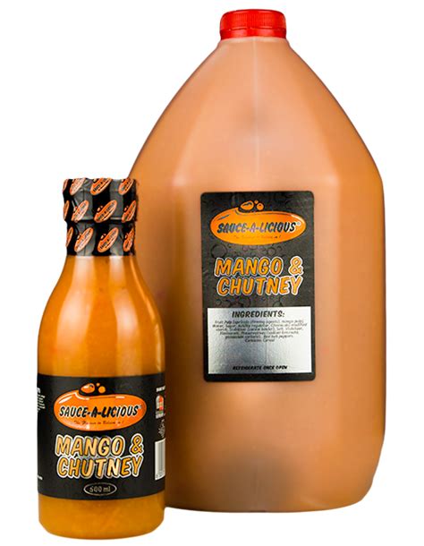 500ml & 5L MANGO & CHUTNEY SAUCE-A-LICIOUS - Candy Factory