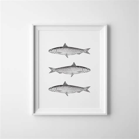 Vintage Fish Print Printable Fish Art Fish Wall Art Fishing Sign