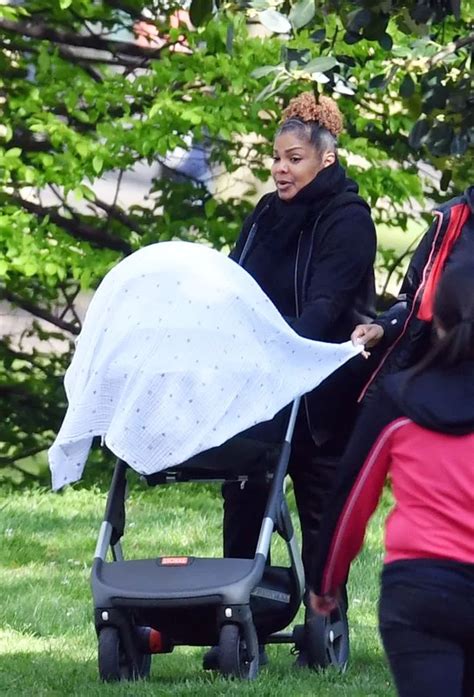 Janet Jackson seen with baby Eissa for FIRST time since she gave birth