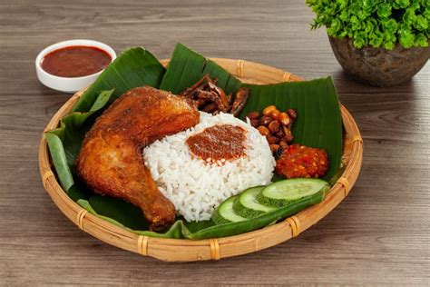 Nasi Kukus With Raw Ingredient Stock Photo Image Of Malaysian