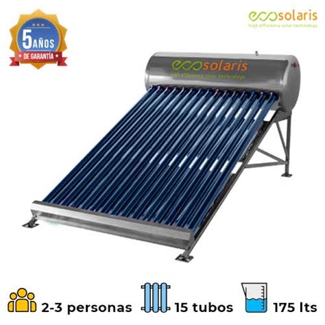 Calentador Solar Ecosolaris Tubos Baja Presi N Litros Ledsbesolar