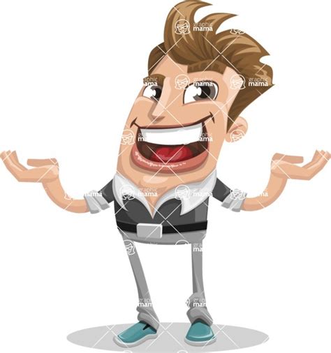 Funny Man Cartoon Vector Character 112 Illustrations Showcase 1