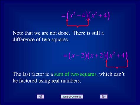 Ppt Factoring Difference Of Two Squares Powerpoint Presentation Free Download Id 4990544