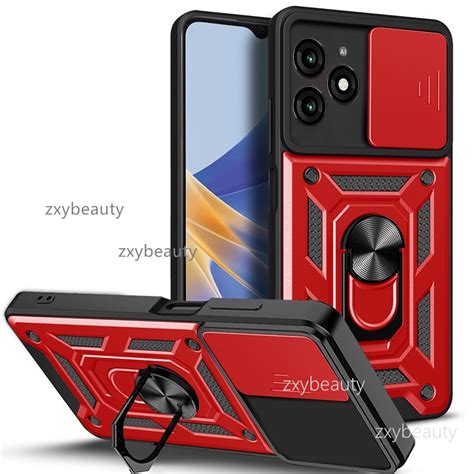 Casing For Infinix Smart G Hot Pro I Case Shockproof Armor Ring Bracket Hard Back