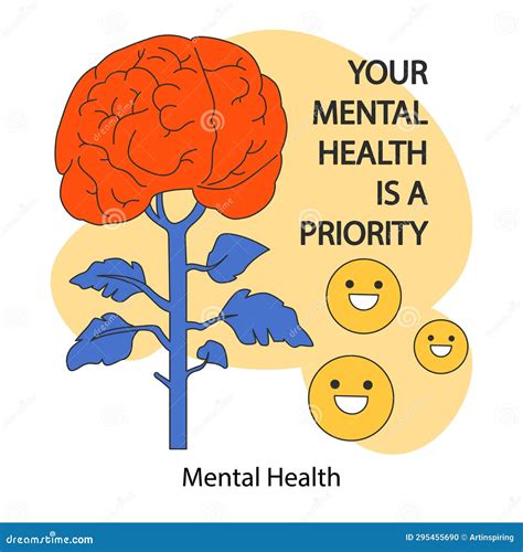 Mental Health And Emotional Wellbeing Positive Thinking And Attitude Stock Vector