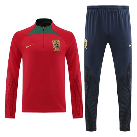 Portugal Zip Tracksuit Red Gogoalshop